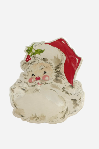 Rosanne Beck Collections, Die Cut Accents, Hand Painted Red Santa