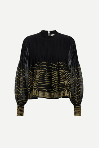 Marie Oliver Melrose Blouse, Abyss MARIE OLIVER