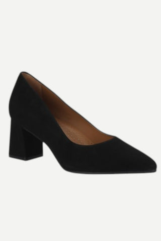 Bruno Menegatti Julianne Classic Pump Heel, Black Suede Nubuck Bruno Menegatti