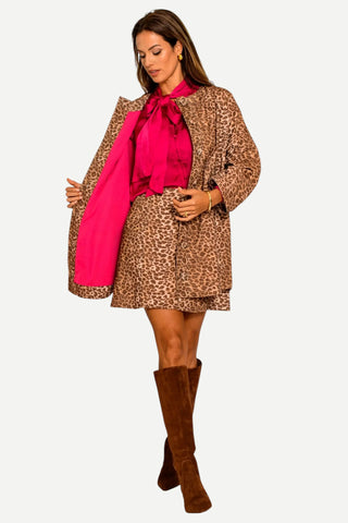 Elizabeth James The Label Dottie Jacket - Leopard Elizabeth James