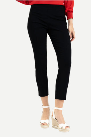 Renuar Woven Cigarette Pant, Black Renuar