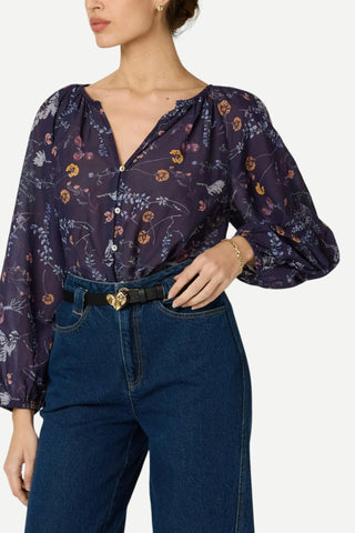 Cleobella Catherine Blouse, Viviana Print CLEOBELLA