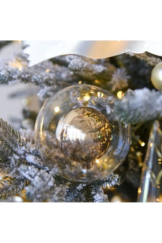 Zodax Double Glass Ball Ornament, Small Gold ZODAX