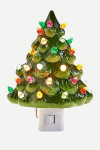 Two's Company Vintage Christmas Tree Nightlight, Multi Lights TWO'S COMPANY