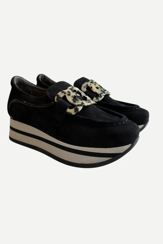 Softwaves Cloe Carine Sneaker - Velour Black Softwaves
