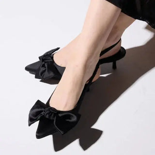Yosi Samra Elise Sling Back Heel, Black Yosi Samra