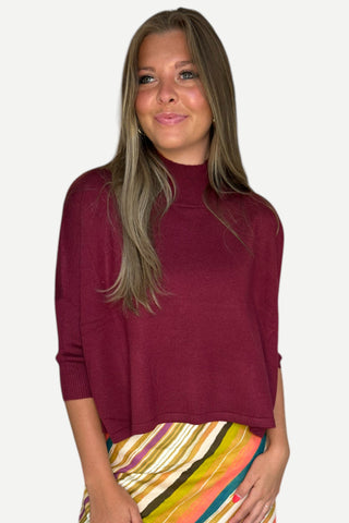 Kerisma Aja 'Ortho Solid' Top, Bordeaux OS KERISMA INC.