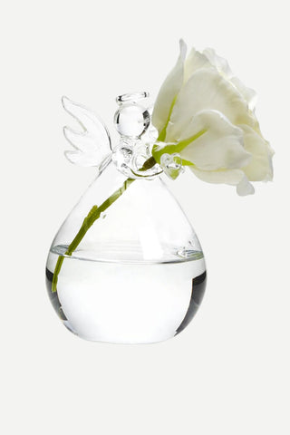 Two's Company Hand Blown Angel Bud Vase TWO'S COMPANY