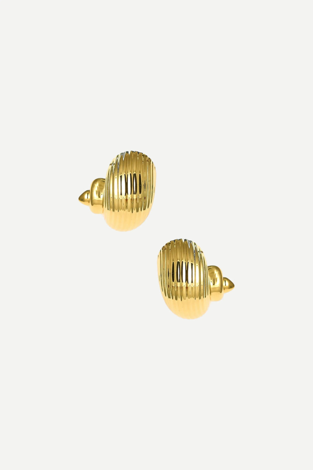 Lisi Lerch Cora Shell & Coral - Gold Stud - 18k Gold Plated NWT Soleil Conch Shell Earring - 18k Gold Plated – Lisi Lerch main image 4