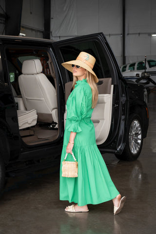La Vida Riley The Brenda, Pleated Long Sleeve Maxi Dress La Vida Riley
