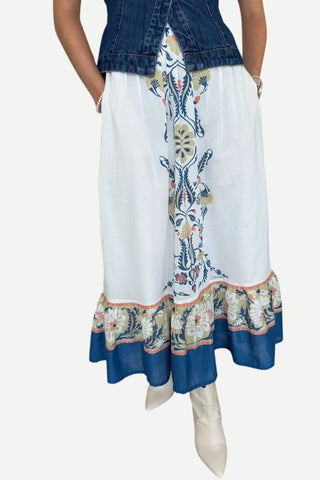 Cleobella Matilda Ankle Skirt, Monaco Print CLEOBELLA