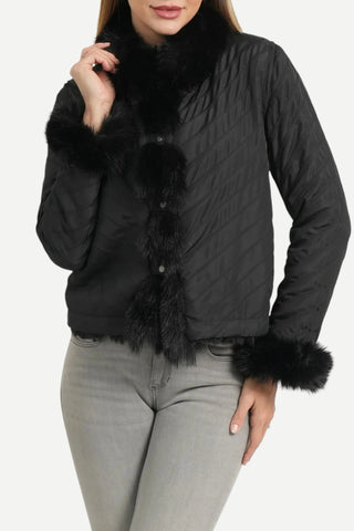 Love Token Meghan Reversible Jacket, Black LOVE TOKEN