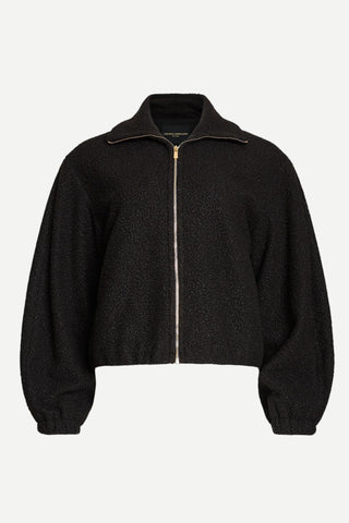 Amanda Uprichard Como Bomber Jacket - Black AMANDA UPRICHARD