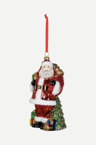 Park Hill Traditional Santa Glass Ornament Park Hill Collection