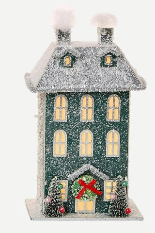 Two's Company Light Up Holiday House, Blue TWO'S COMPANY