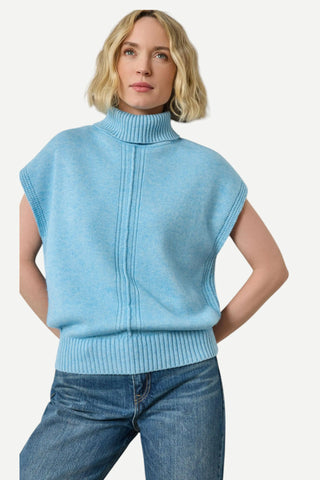 Lilla P Turtleneck Wedge Sweater, Mystic Blue LILLA P
