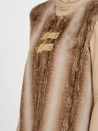 Emily McCarthy Roxy Vest, Faux Fur Emily McCarthy