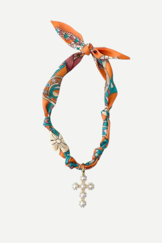 Gemelli Palmas Scarf Necklace