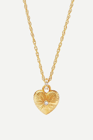 Julie Vos Esme Heart Solitaire Necklace, Cubic Zirconia JULIE VOS