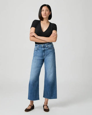 Paige Denim Anessa W/ Raw Hem Denim Pant PAIGE DENIM