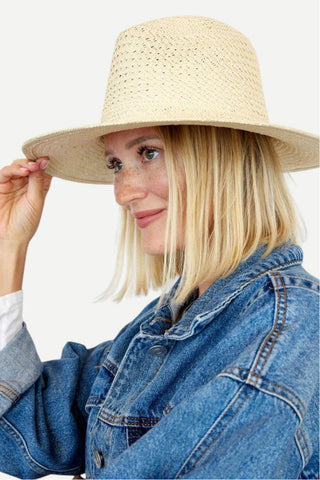 Hat Attack Luxe Vented Packable Hat, Natural