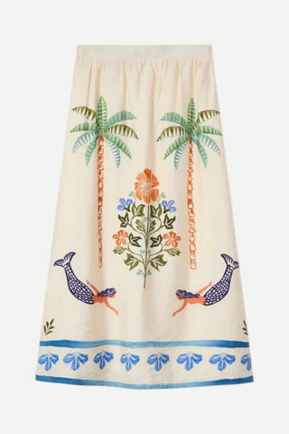 Compania Fantastica Long Skirt, Palm & Mermaid Compania Fantastica