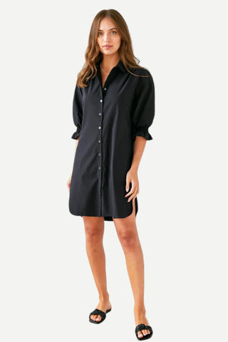 Finley Shirts Miller Dress, Weathercloth Black