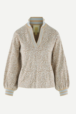 Emily McCarthy Lolli Sweater, Mosaic Knit