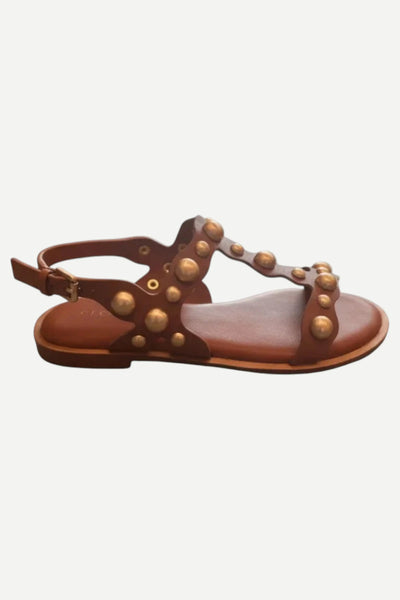 Cecelia New York Jetson Sandal, Cognac - Monkee's of the Village