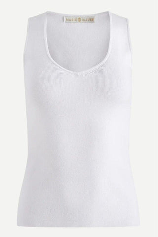 Marie Oliver Miranda Tank, Cool White