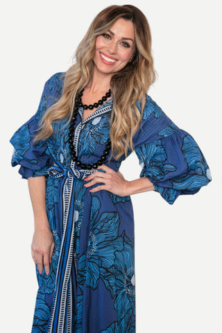 Sheridan French The Every Body Maxi Dress - Nightfall Poppy