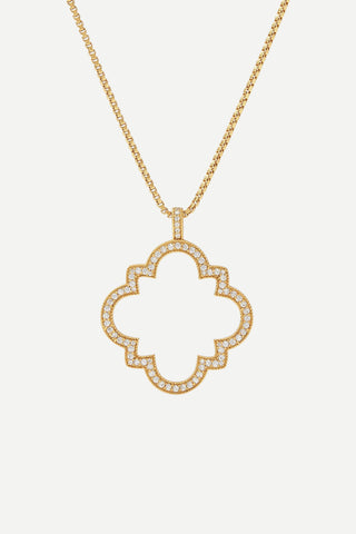 Julie Vos Odette Necklace Pendant, Cubic Zirconia