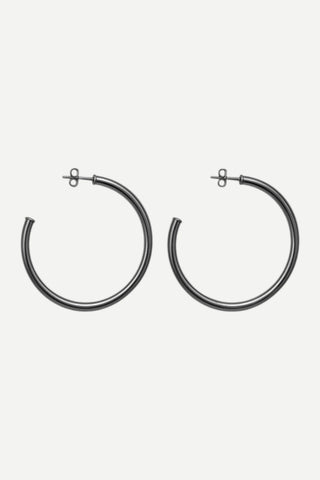 Sheila Fajl Everybody's Favorite Hoops, Shiny Gun Metal