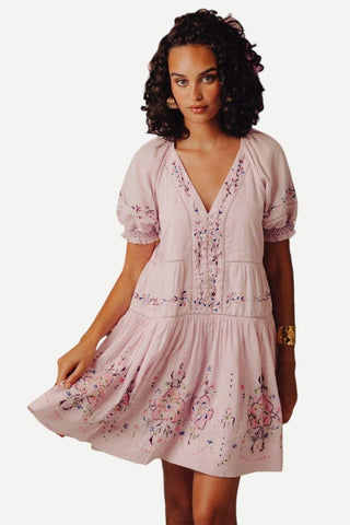 Love the Label Montana Dress, Wisteria Embroidery