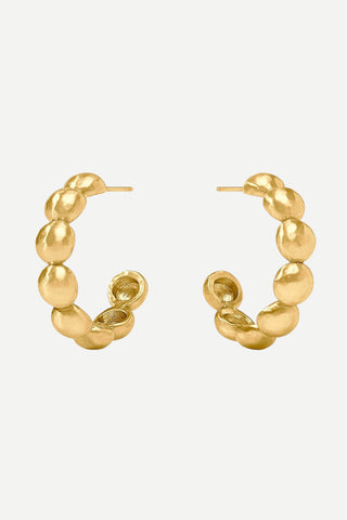 Julie Vos Solara Medium Nova Hoop Earring, Gold