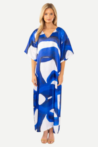 House of MBR Blue Prints© Caftan Long Dress House of MBR