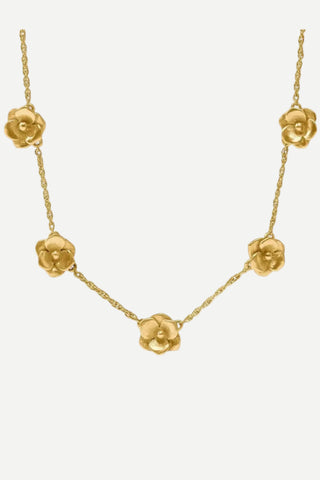 Julie Vos Bloom Delicate Station Necklace, Gold JULIE VOS