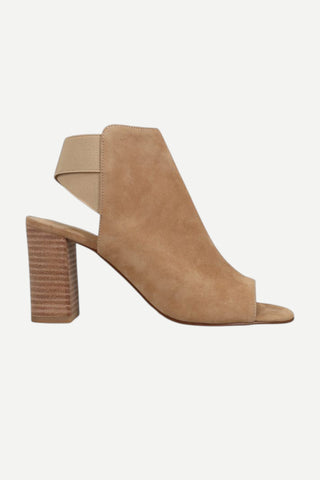 Vaneli Bethan Peep Toe Heel, Camel Suede