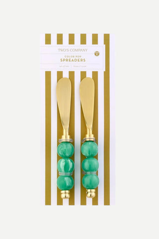 Two's Company Color Pop Spreaders, Green TWO'S COMPANY