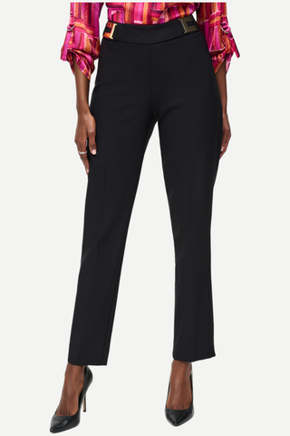 Jospeh Ribkoff Lux Twill Slim Pull On Pants, Black