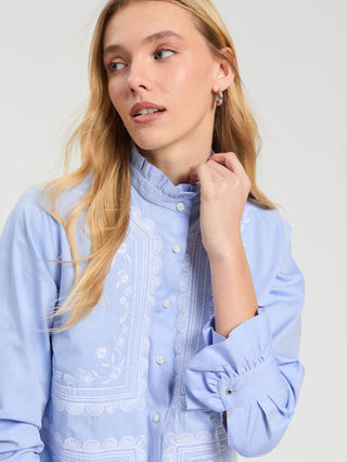 Vilagallo Twill Shirt, Blue