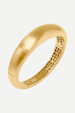Julie Vos Catalina Demi Hinge Bangle Bracelet, Gold JULIE VOS