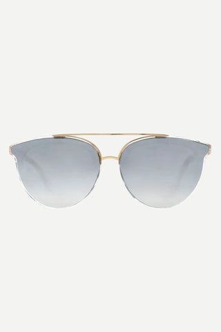 Krewe Clio Nylon Sunglasses, Crystal 24K Mirrored Krewe