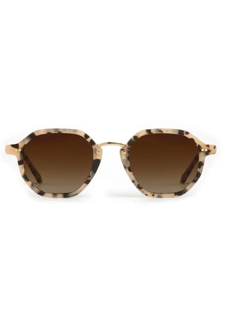 Krewe Beau Dakota Matte Oyster 18K Polarized Sunglasses