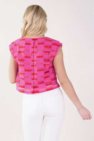 Emily McCarthy Hattie Tank, Sunset Stripe