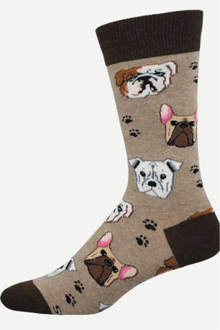 SockSmith Bully Mugs Mens Socks, Hemp Heather