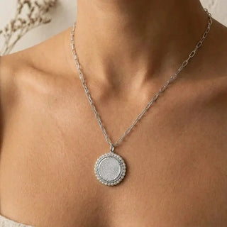 Allison Avery Lord's Prayer Halo Chain, Silver