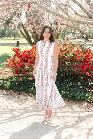 Victoria Dunn Magnolia Flutter Dress, Floral Garden Victoria Dunn