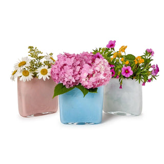 Two's Company Marbled Scalloped Vase, White TWO'S COMPANY