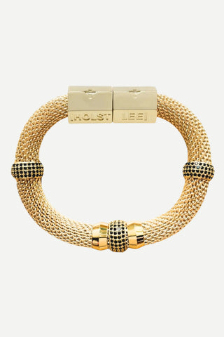 Holst + Lee Luxe Classic Mesh Bracelet, Black HOLST+LEE